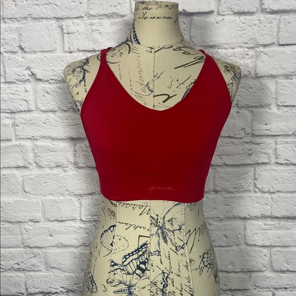 PINK Victoria's Secret Tops - PINK Victoria's Secret Red Crop Top